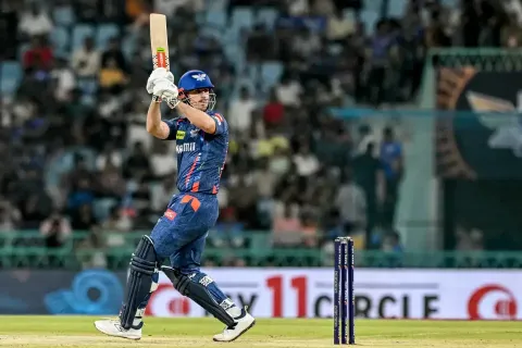unfiltered Cricket - LSG vs MI first innings Mitchell Marsh Scores a quick fifty